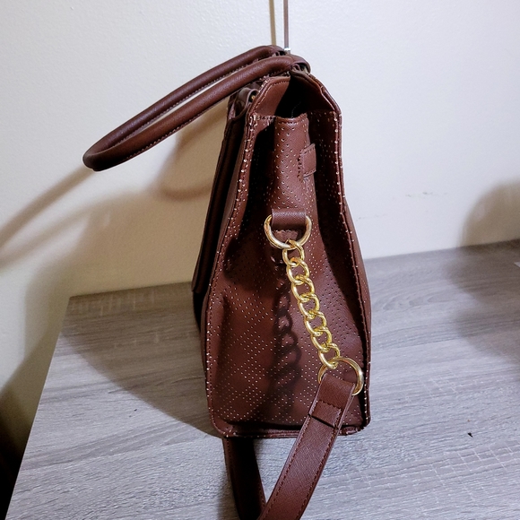 Marc Fisher Brown Classic Vegan Tote - Picture 4 of 8